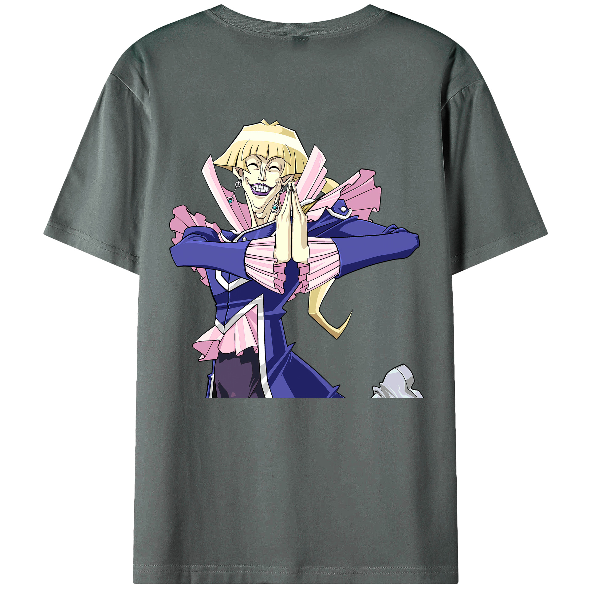 （画像用） 遊☆戯☆王 Yu-Gi-Oh! 綿100％ メンズ半袖Tシャツ（バックプリント） 通気性